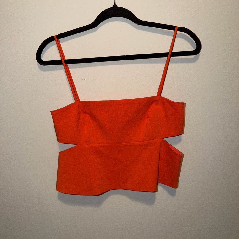 Zara Orange Crop Top